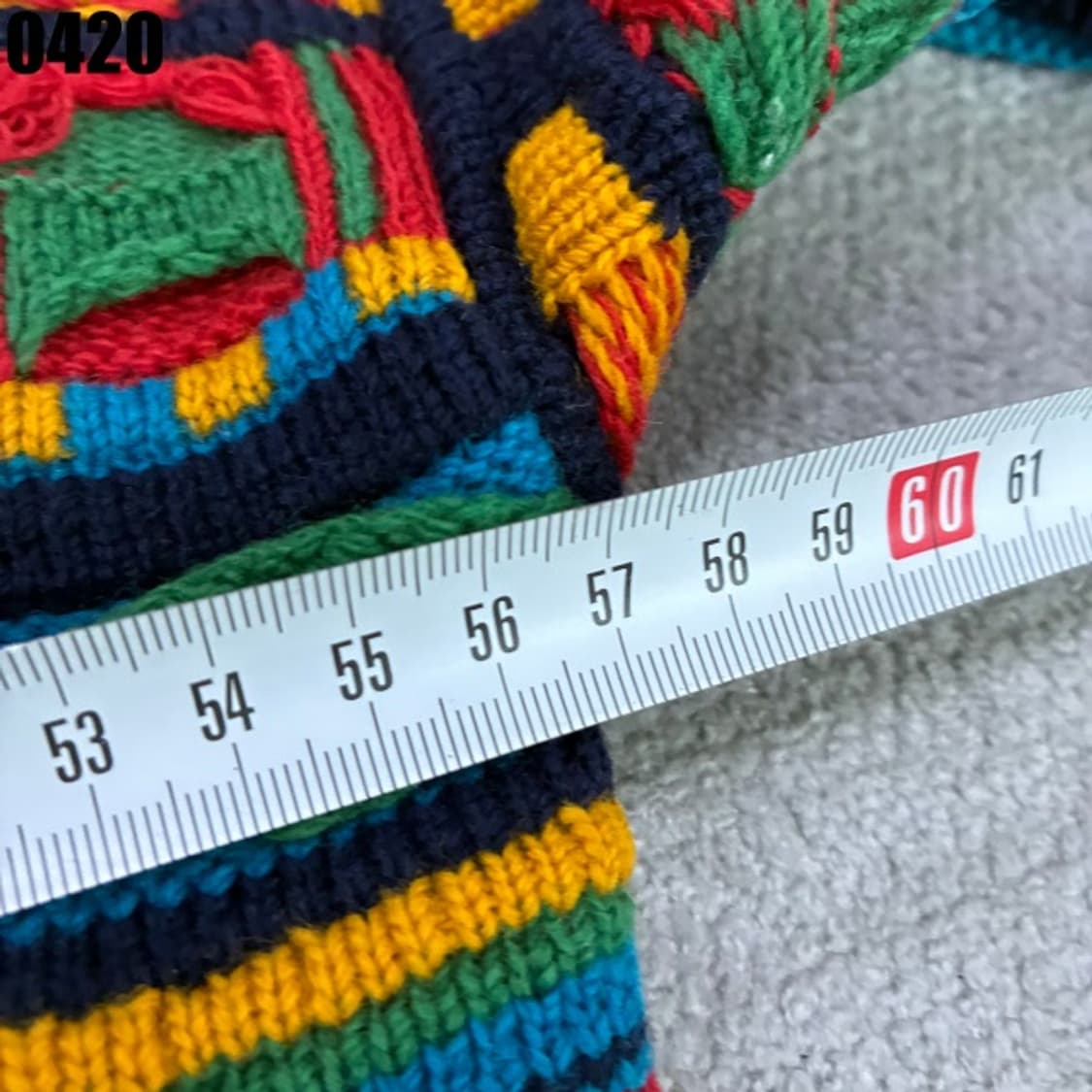 빈티지 케이블 패턴 가디건 m-l 상품이미지4