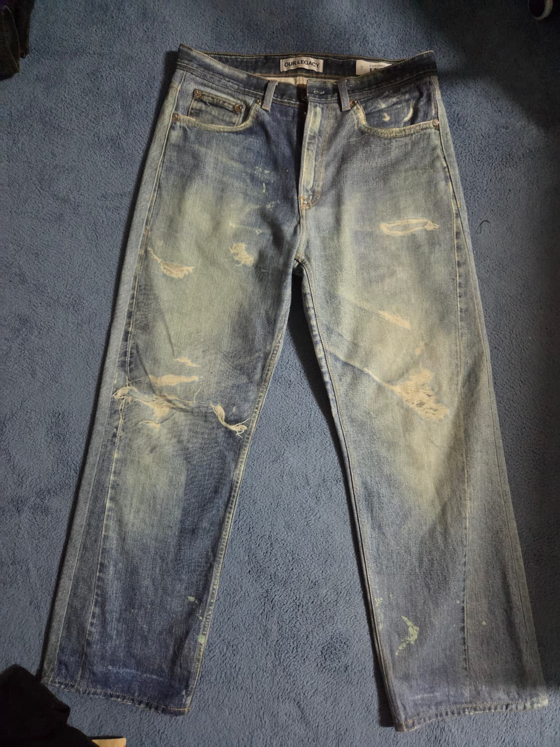 (31) 아워레가시 디지털 프린트 데님 서드컷 상품이미지1