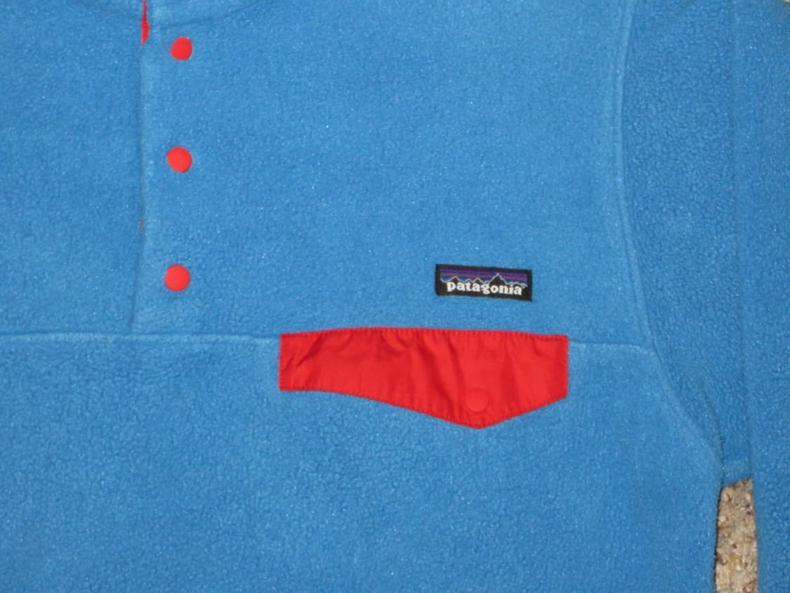 파타고니아 신칠라 스냅-T 코발트/레드 상품이미지2