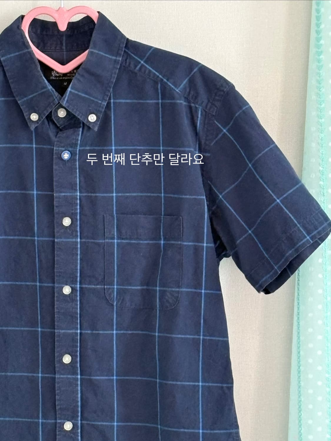 빔즈 블루 체크 셔츠 상품이미지3