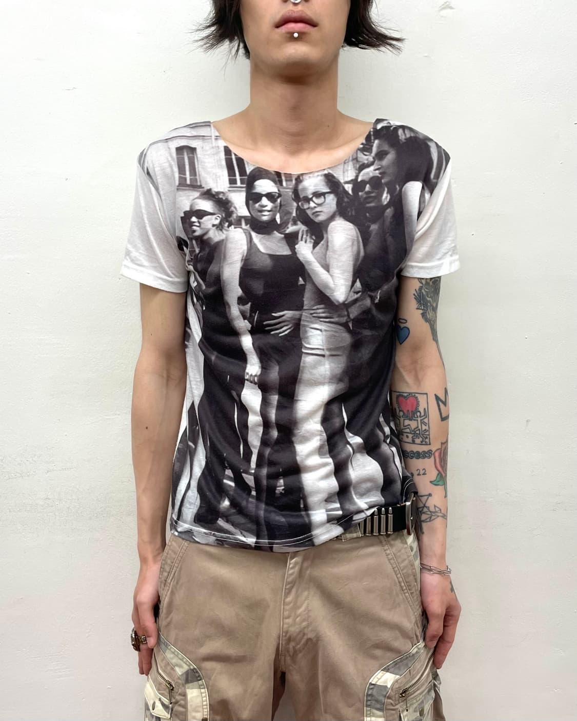 Retro Girl Printed T-Shirt 상품이미지1