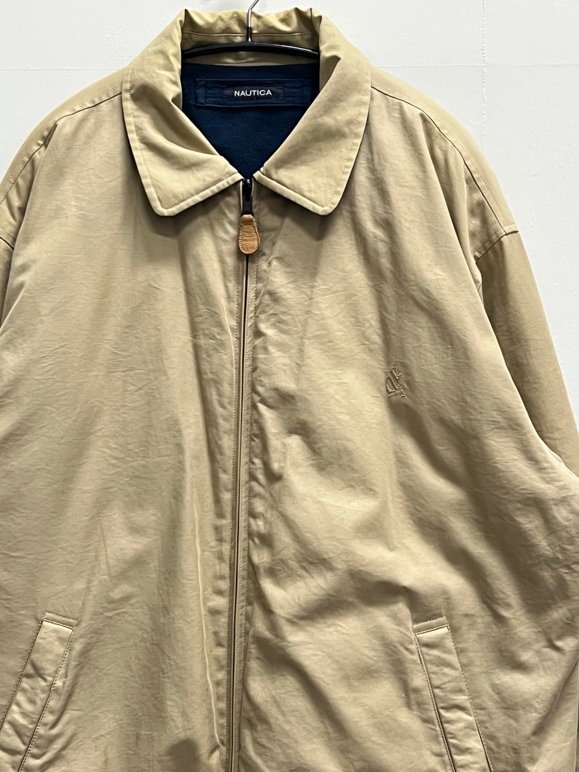 노티카 올드스쿨 리버시블 블루종 플리스 자켓 베이지 상품이미지3