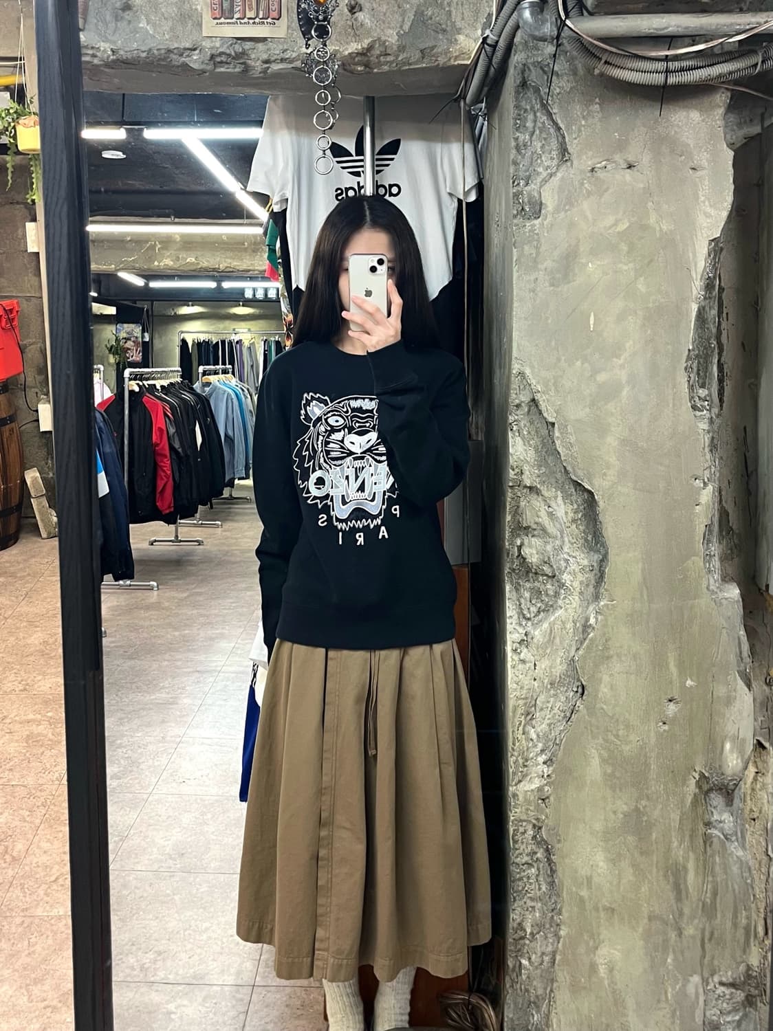 겐조 기모 맨투맨 블랙 #csz2844 상품이미지2