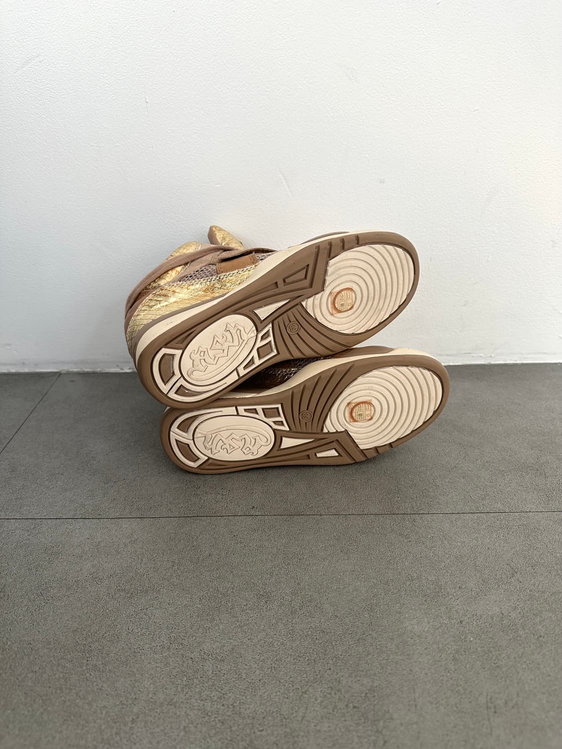 Ash Funky 골드 레더 웨지 하이탑 상품이미지8