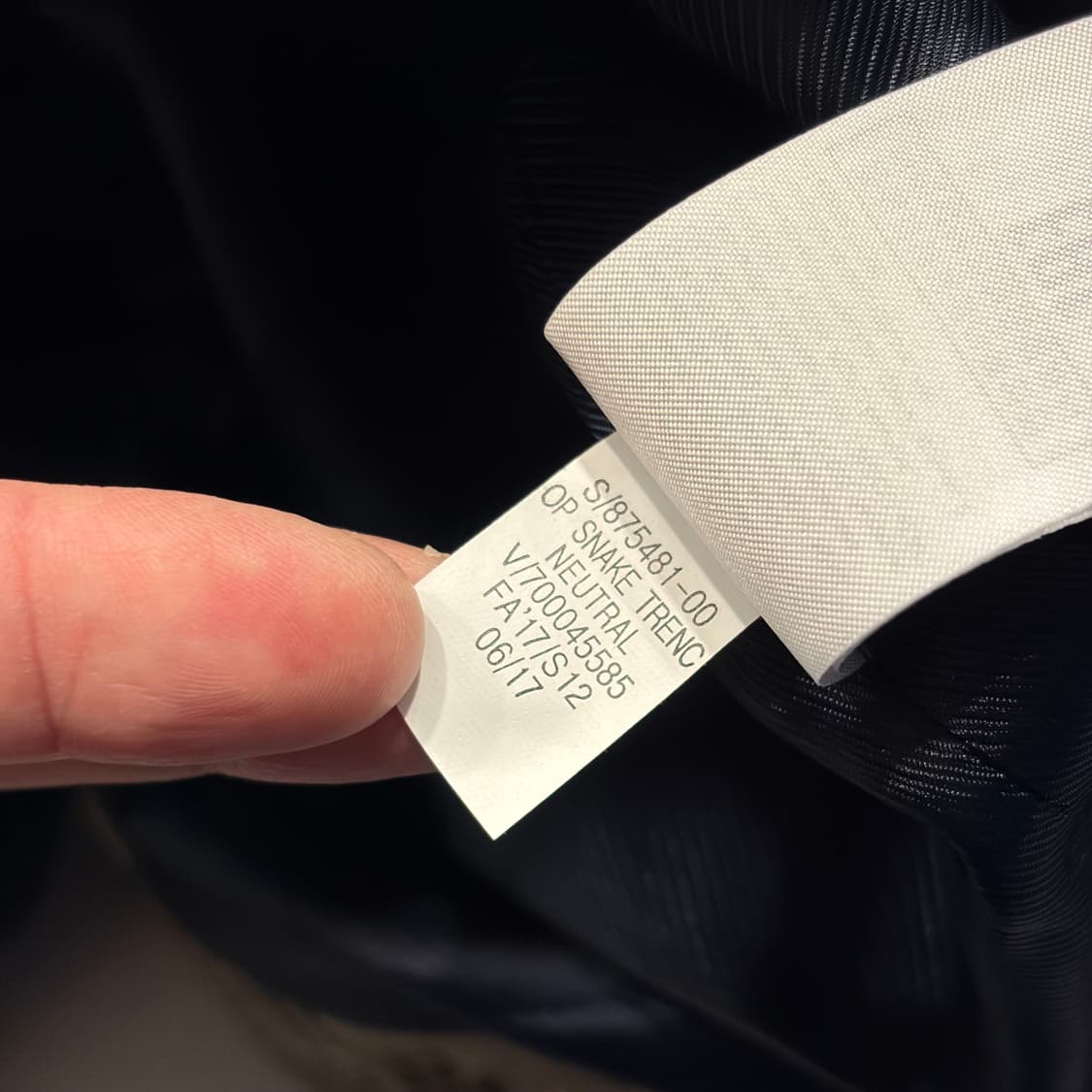 [S] 바나나리퍼블릭 올리비아 팔레르모 파이톤 패턴 트렌치 코트 C719 상품이미지9