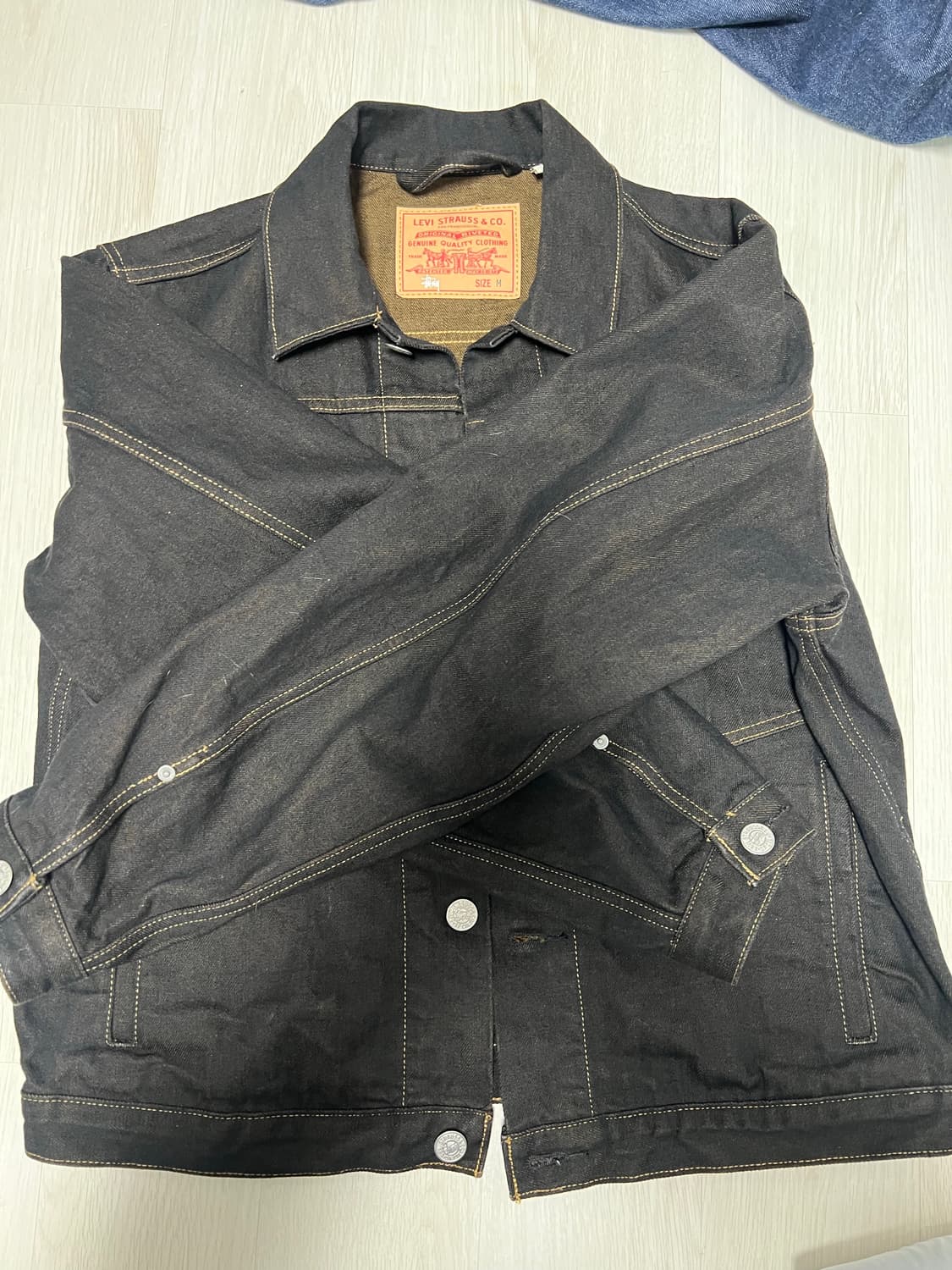 스투시 리바이스 데님자켓 m사이즈 상품이미지2