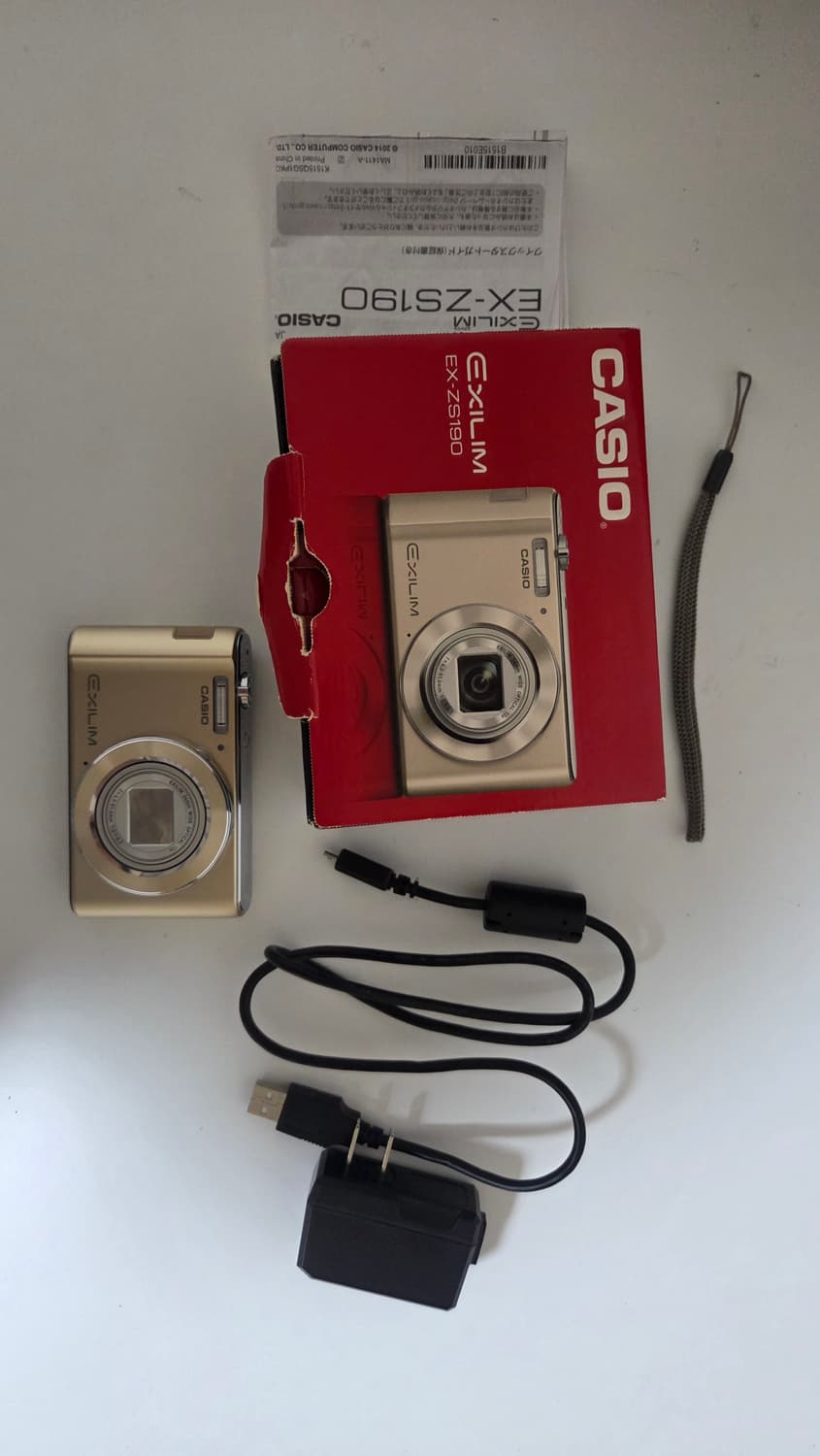 (작례 O) 카시오 엑슬림 ex-zs190 디카 디지털카메라 풀박 상품이미지1