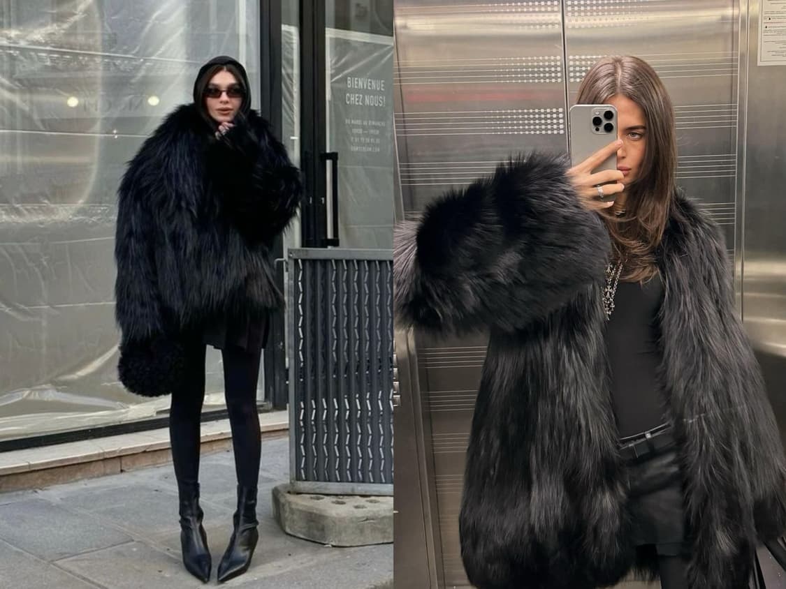 블랙 폭스퍼 통모피 퍼자켓 상품이미지2