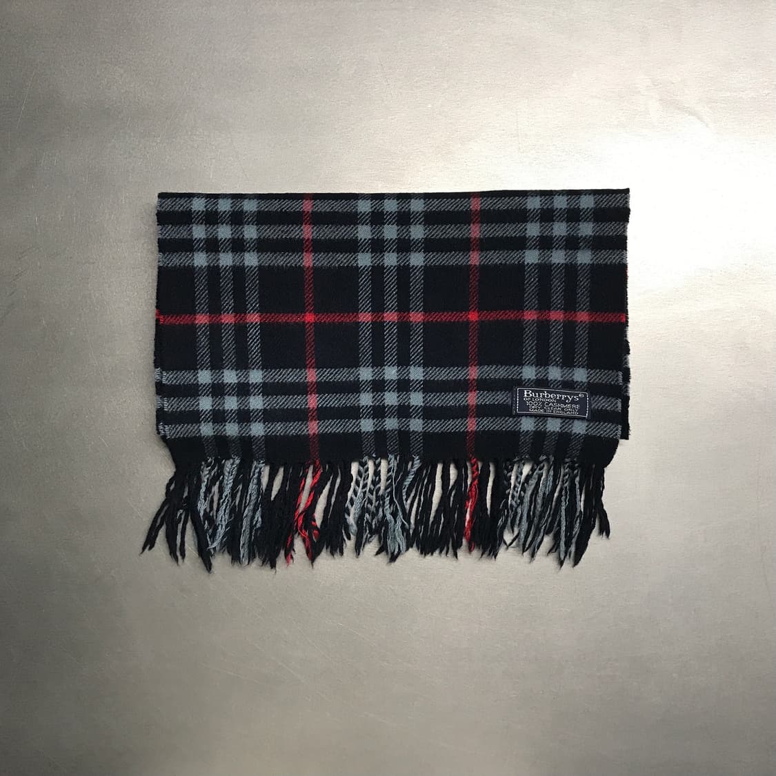 버버리 정품 캐시미어 머플러 네이비 상품이미지2