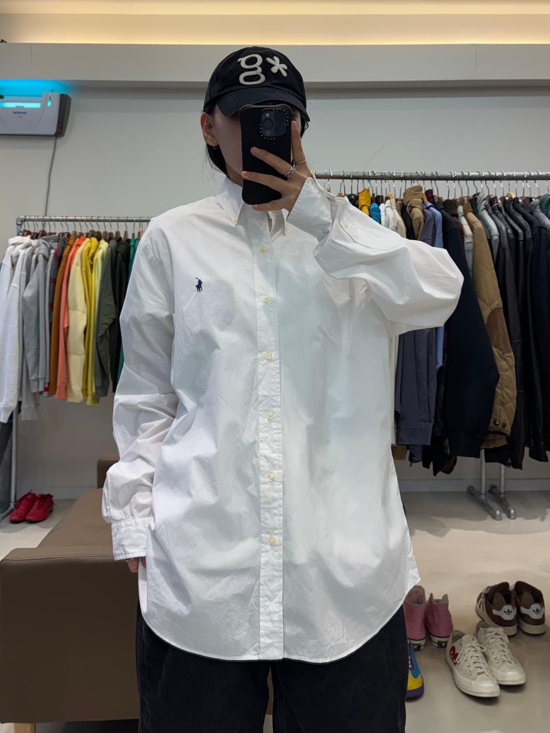 폴로 랄프로렌 셔츠 클래식핏 화이트 상품이미지5