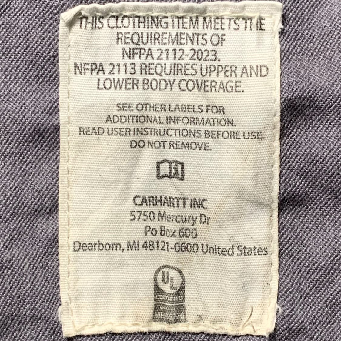 [L] 칼하트 FR 워크셔츠 그레이 상품이미지5