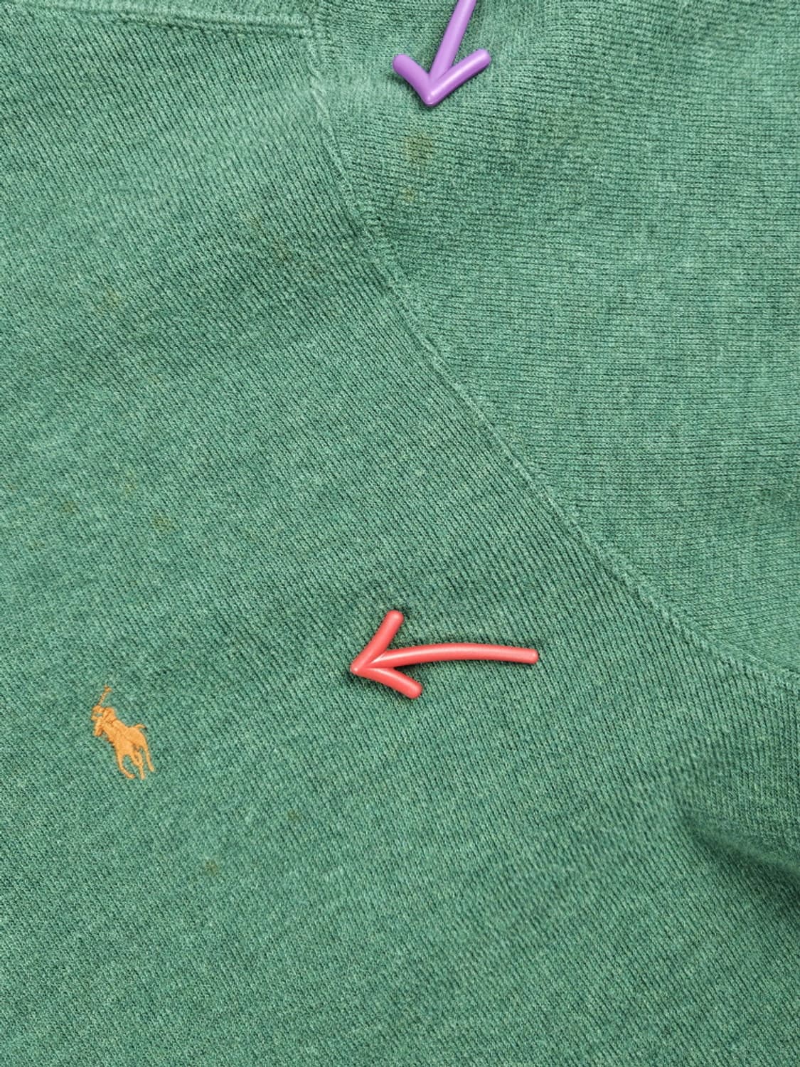 폴로랄프로렌 카라 하프 집업 니트 ( XL ) / 9998 상품이미지7