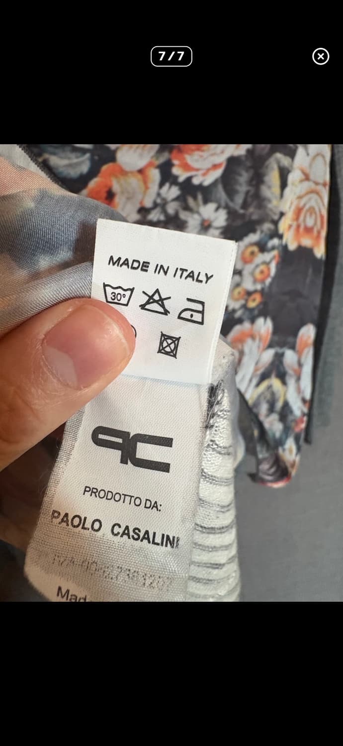 파올로 까사리니 PAOLO CASALINI 플라워 스트라이프 롱슬리브 상품이미지5