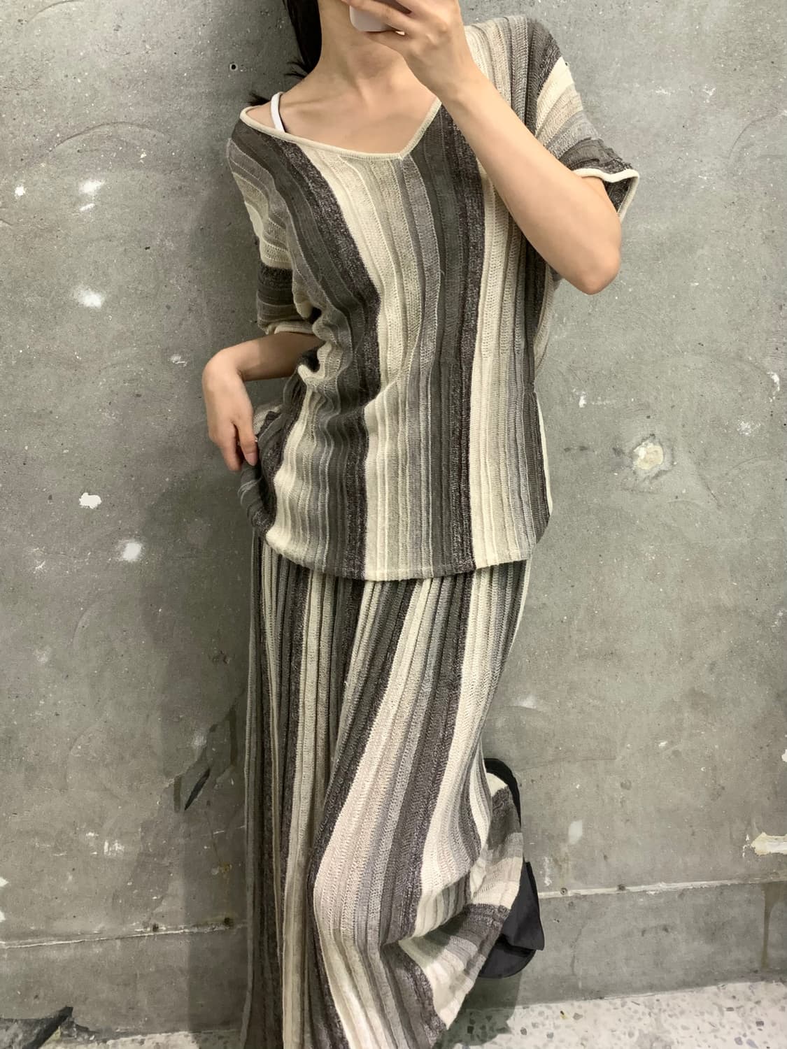 Issey Miyake 이세이미야케 90s 니트 셋업  상품이미지1