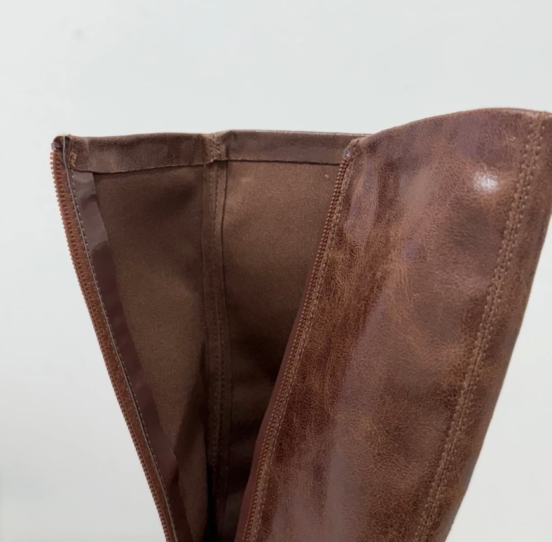 [ 새상품 ] Zara 천연 소가죽 스틸레토 롱부츠   상품이미지8