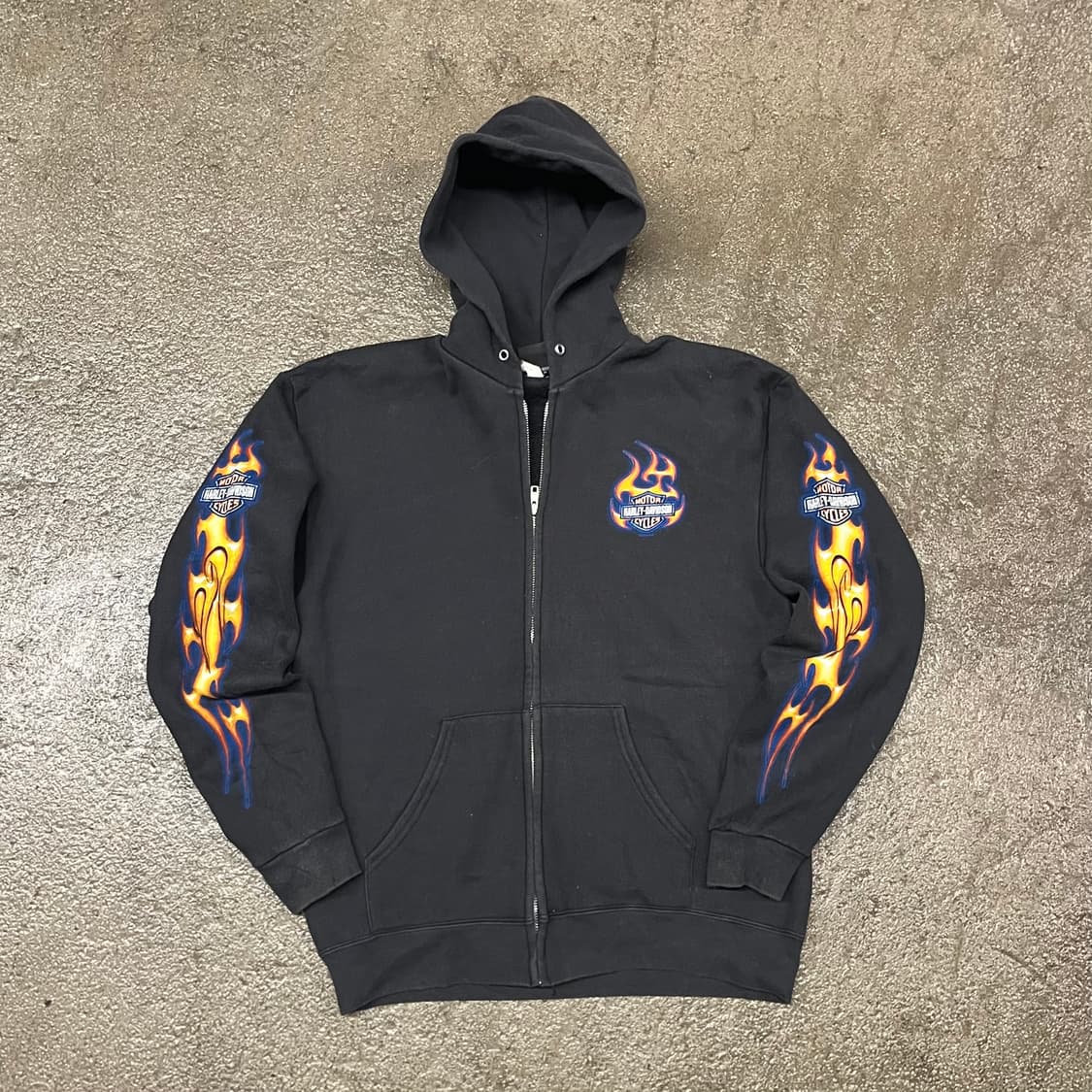 00s 할리데이비슨 플레임 후드 집업 (100) 상품이미지1