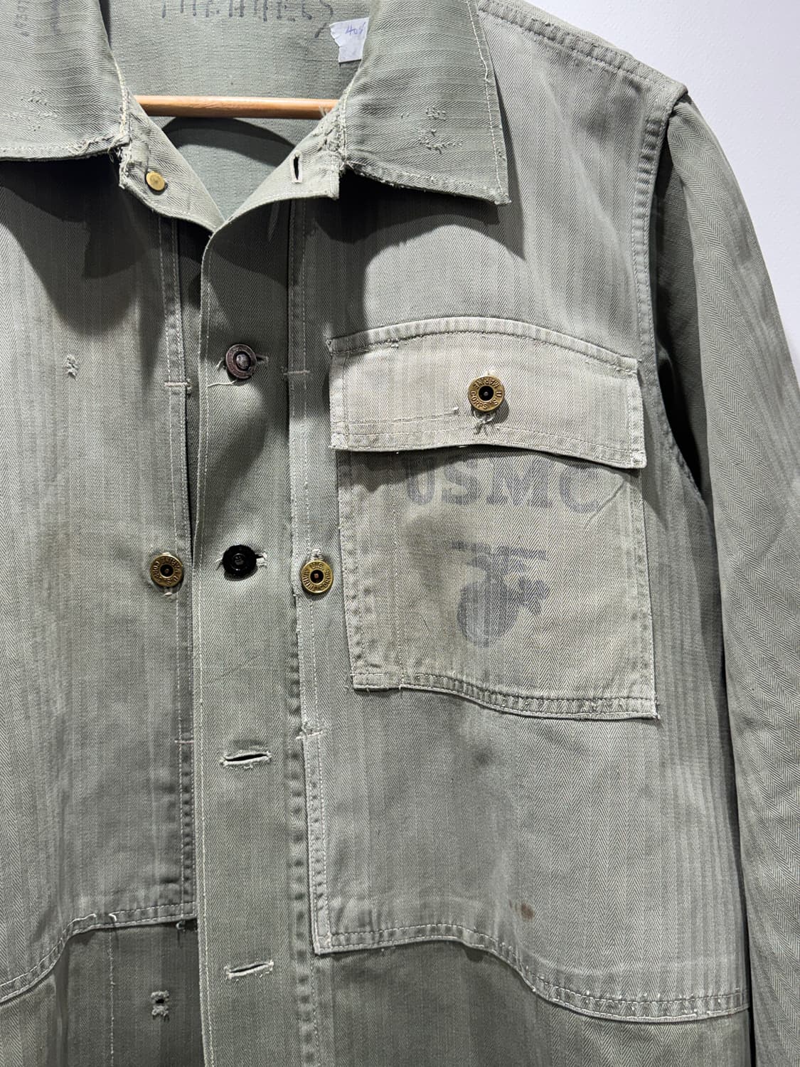 40s USMC P44 HBT 유틸리티 셔츠 상품이미지2