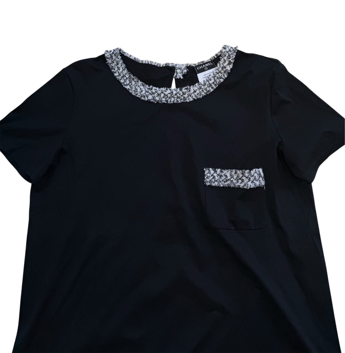 샤넬 트위드 컷 포켓 티셔츠 상품이미지3