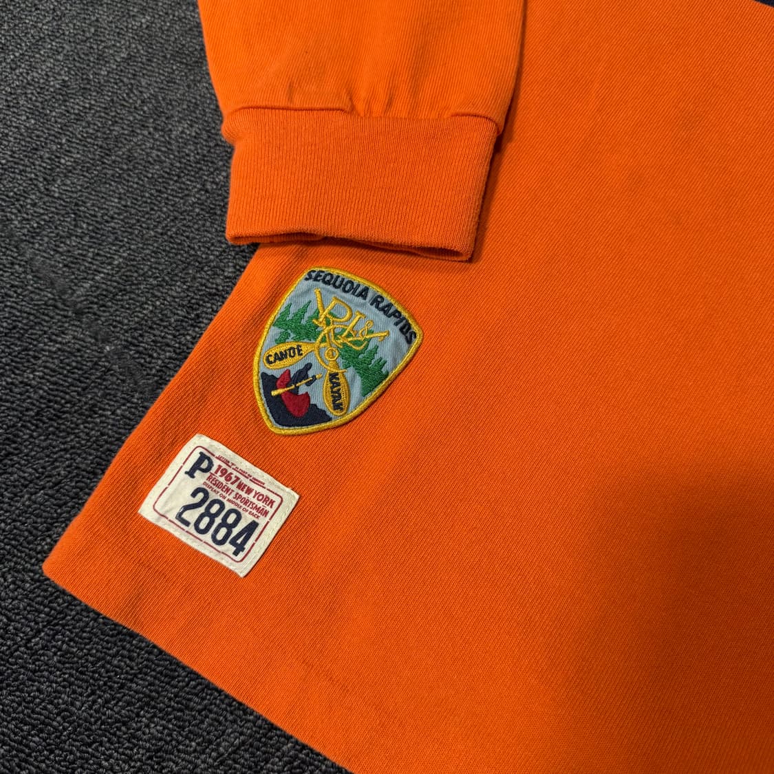 폴로 랄프로렌 오렌지 럭비 셔츠  상품이미지4