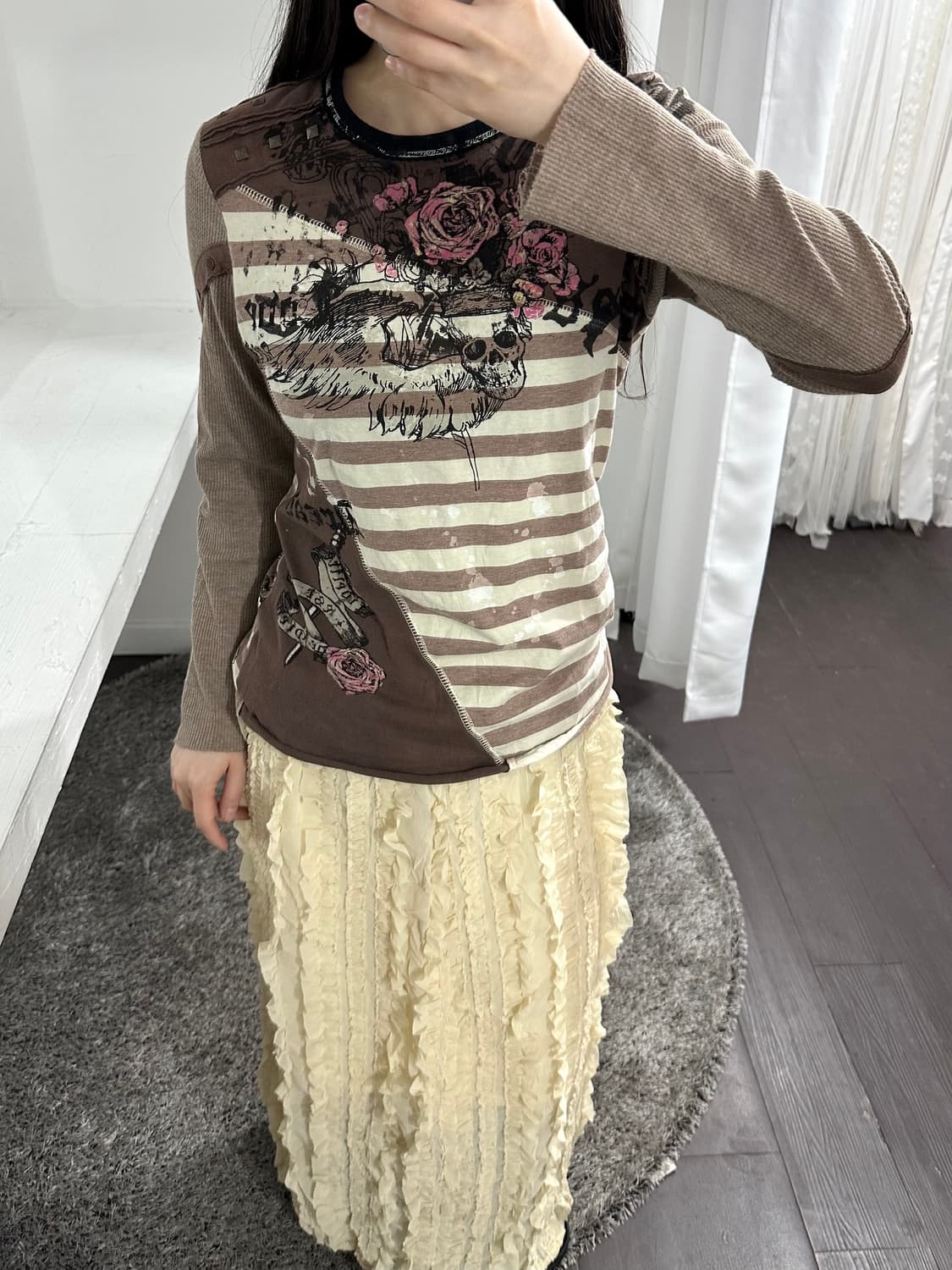 samansa mos2 frill long skirt 상품이미지3