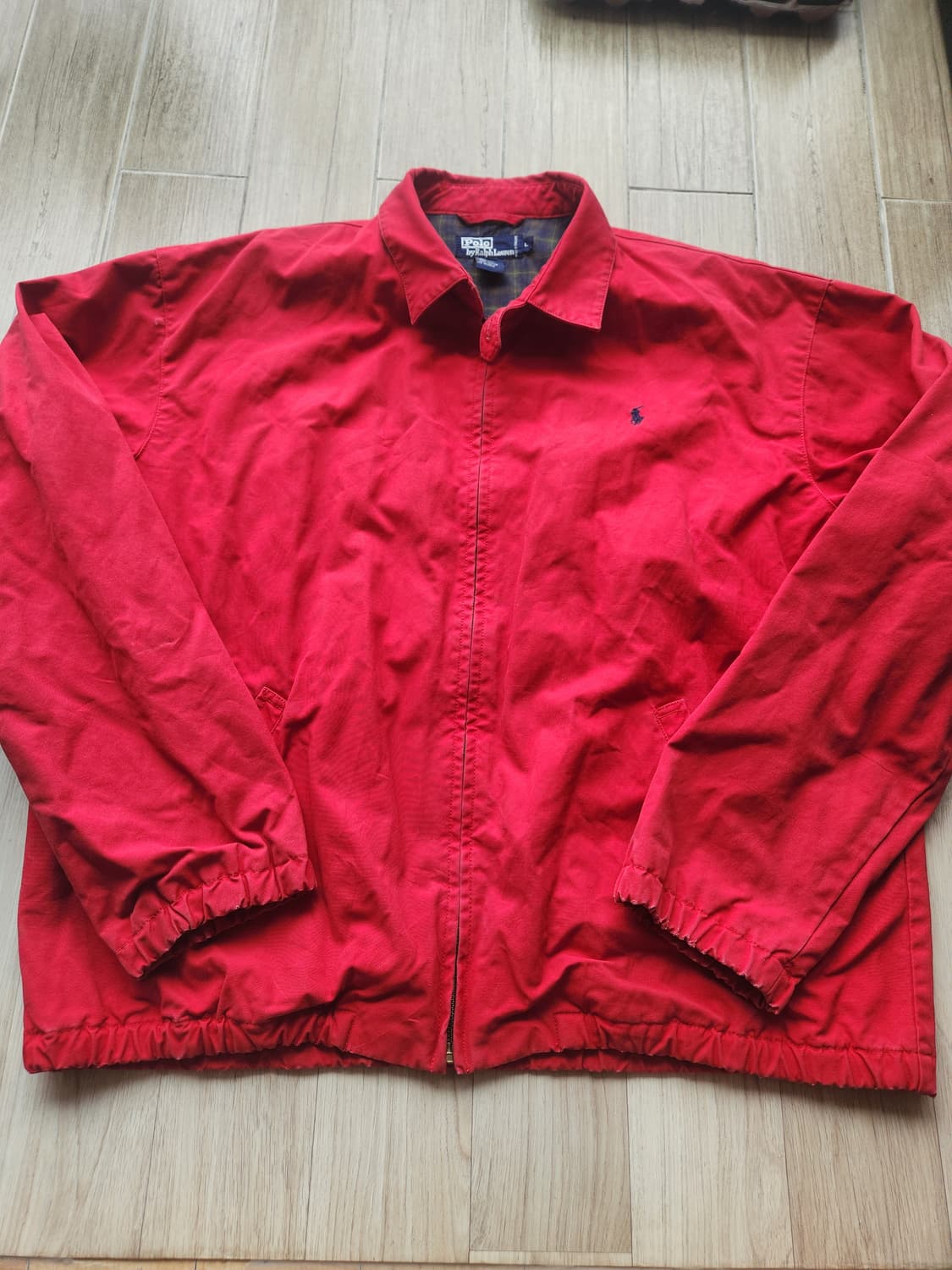 90s 폴로 랄프로렌 스윙탑 자켓 레드 L 상품이미지1