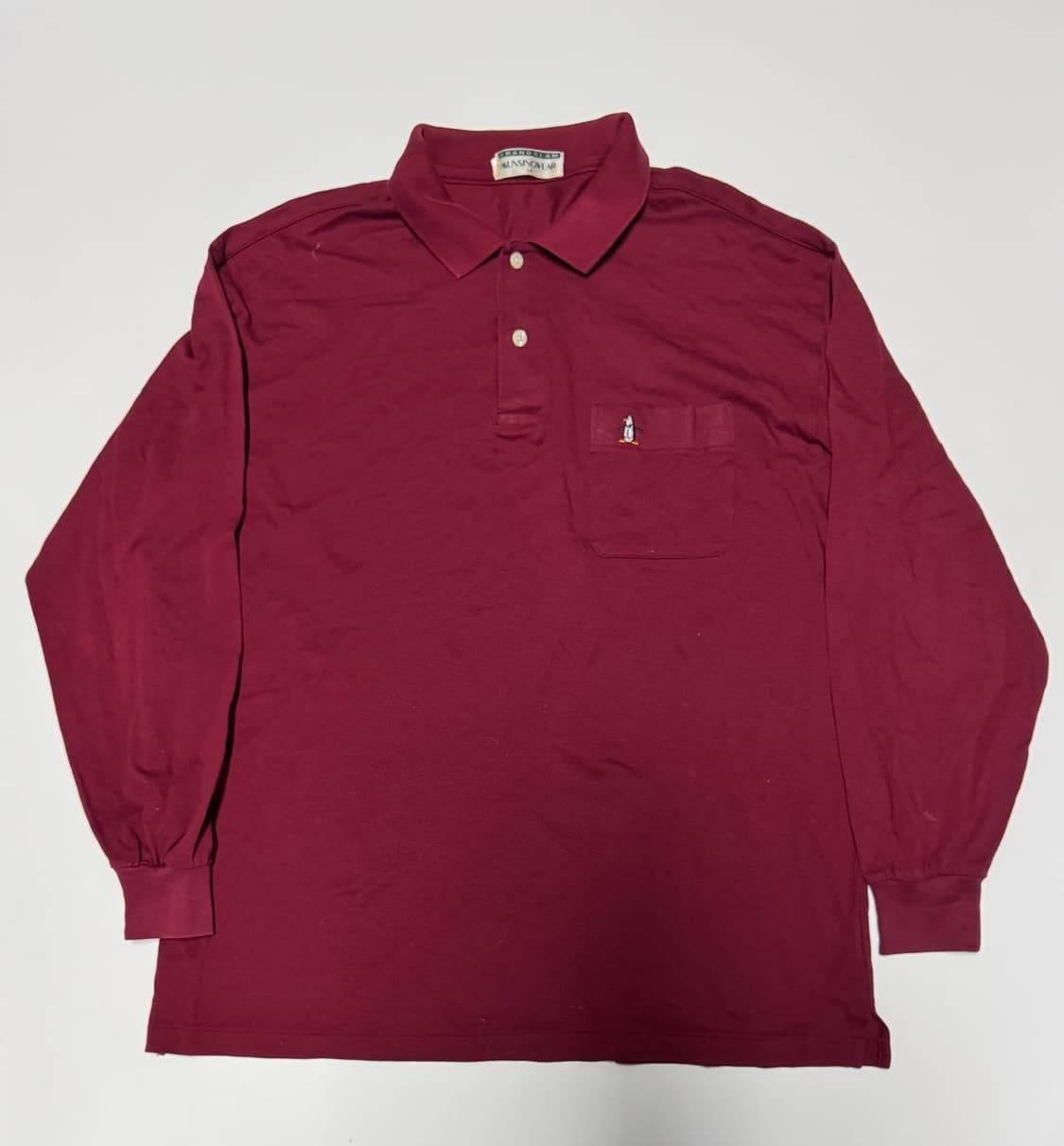 먼싱웨어 골프 긴팔 카라티 L~XL 버건디 상품이미지1