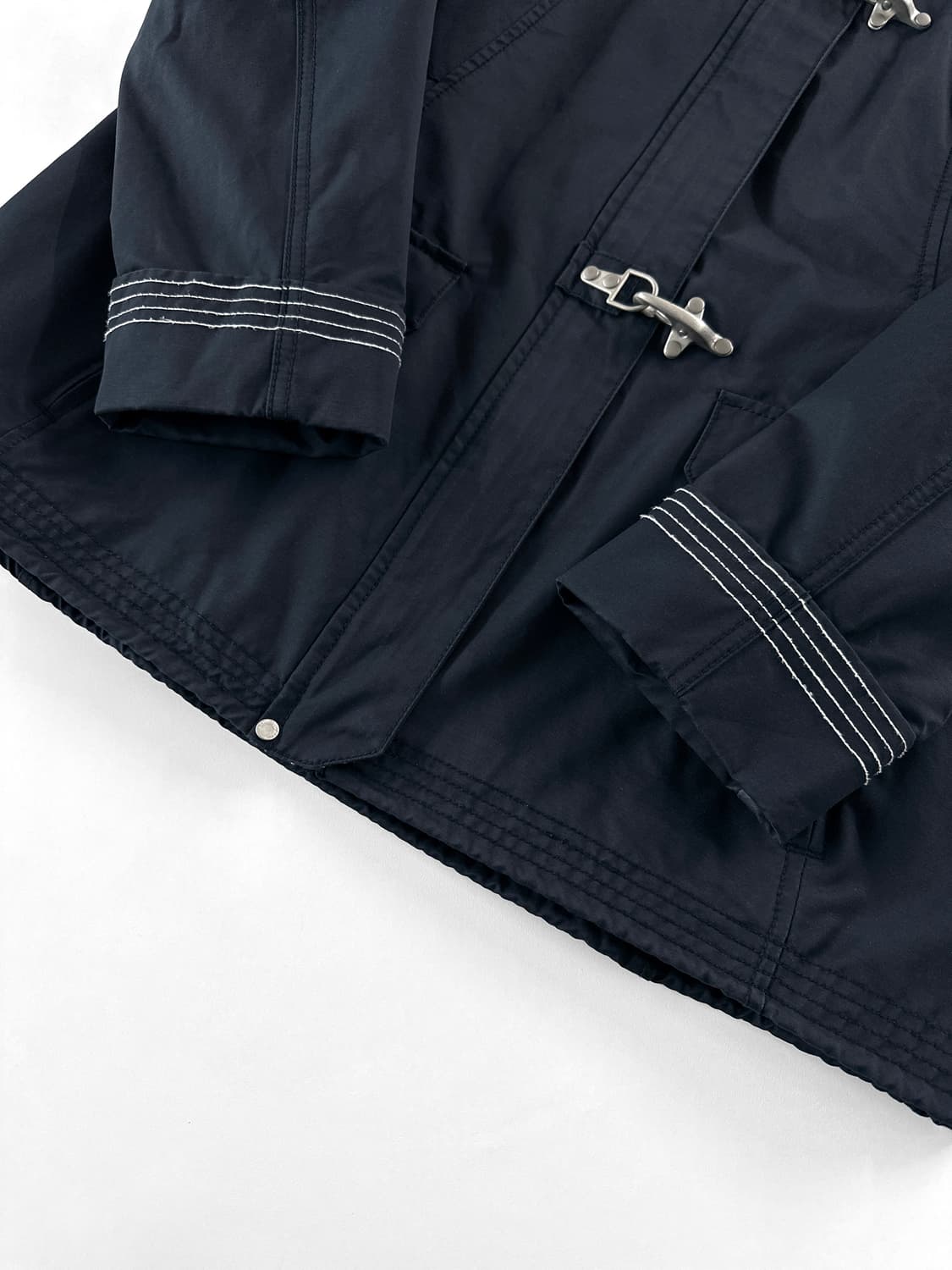 00s 빈티지 에디바우어 네이비 후드 파이어맨 토글 자켓 상품이미지8