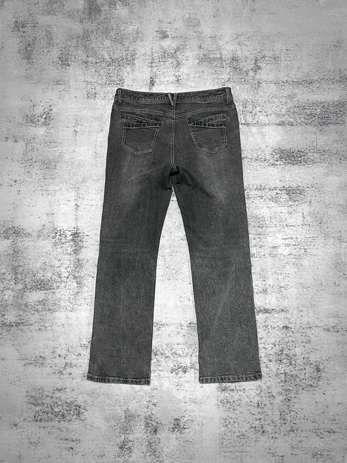 00s black stud punk denim  상품이미지6