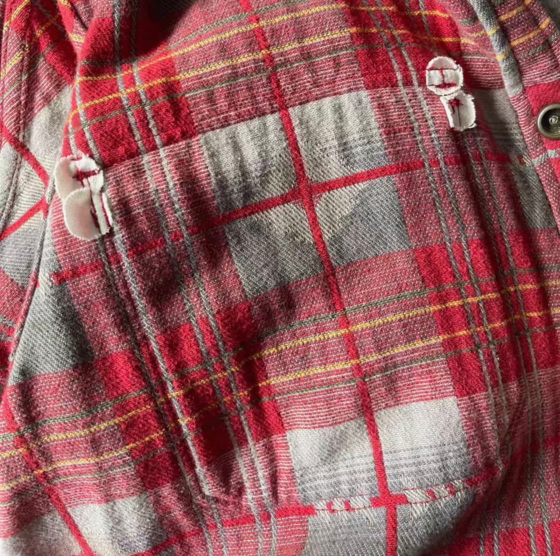 RRL(더블알엘) 퀼트 플란넬 셔츠 재킷 m 상품이미지5