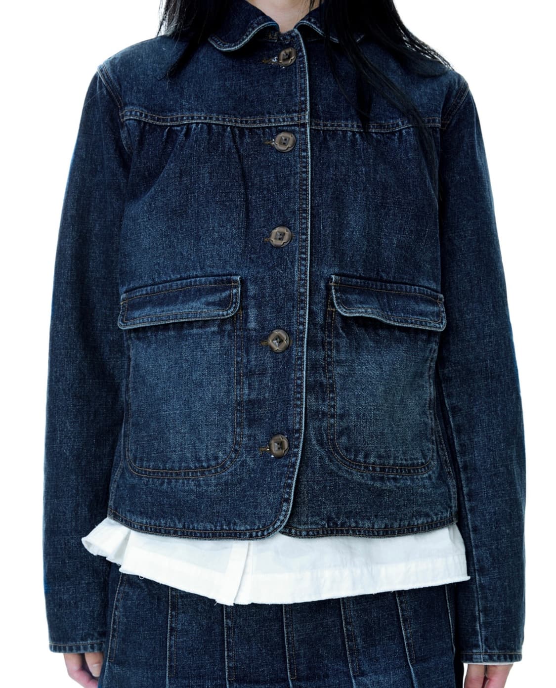 코이세이오 DEEP DENIM JACKET NAVY 상품이미지3