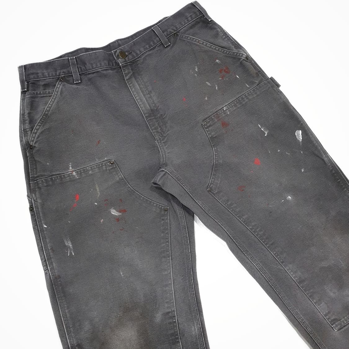 칼하트 더블니 빈티지 gvl 그레이 (34~35) 디스트레스 상품이미지3