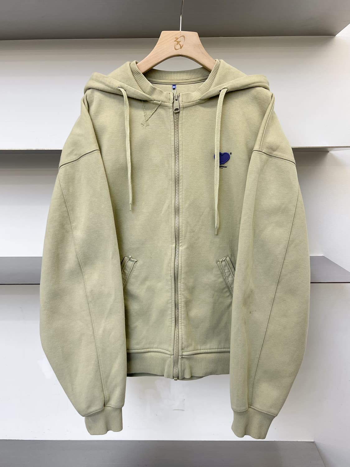 아더에러 22S/S 트윈 하트 로고 집 후드 상품이미지1
