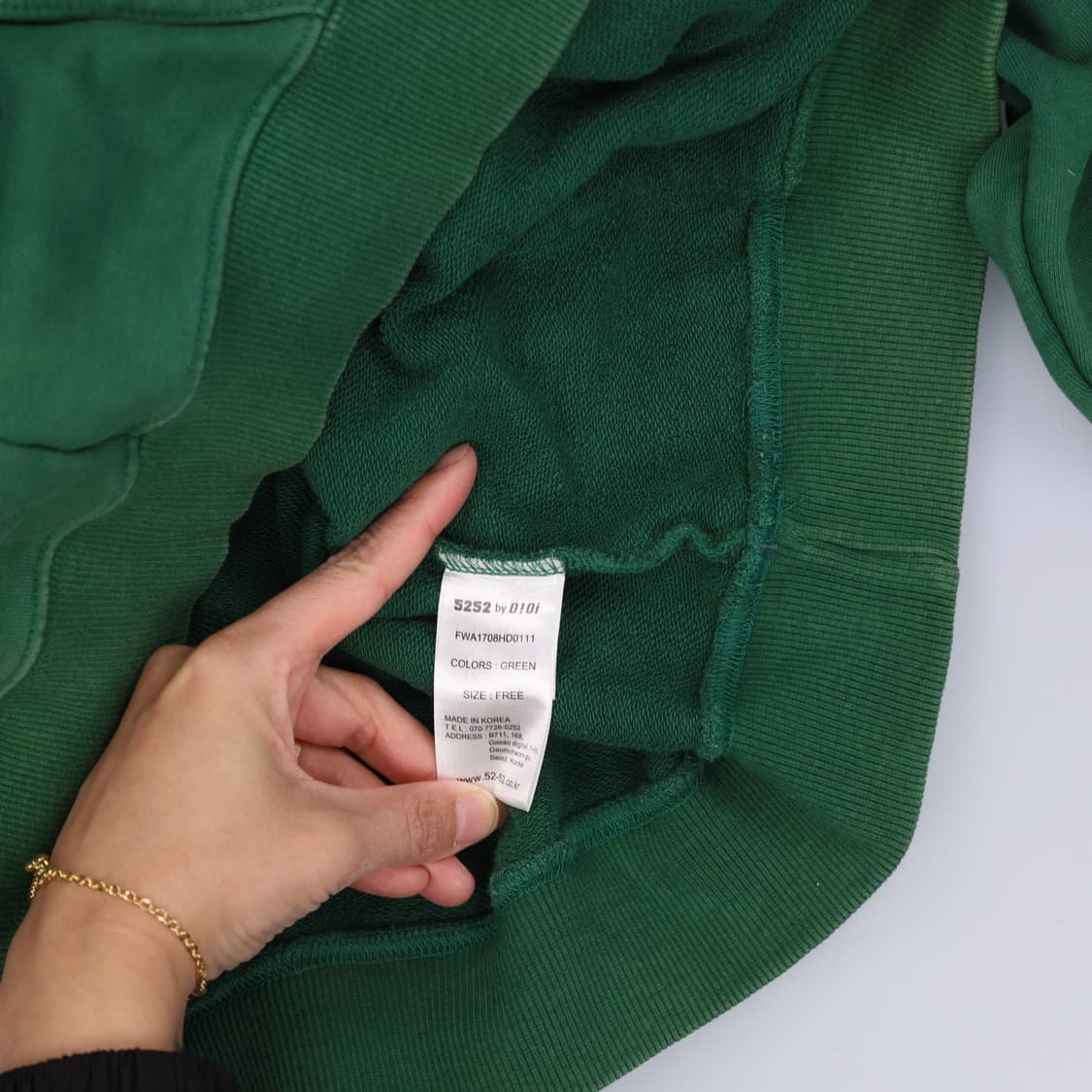 F OIOI 후드티(변색) 0423H1 상품이미지7