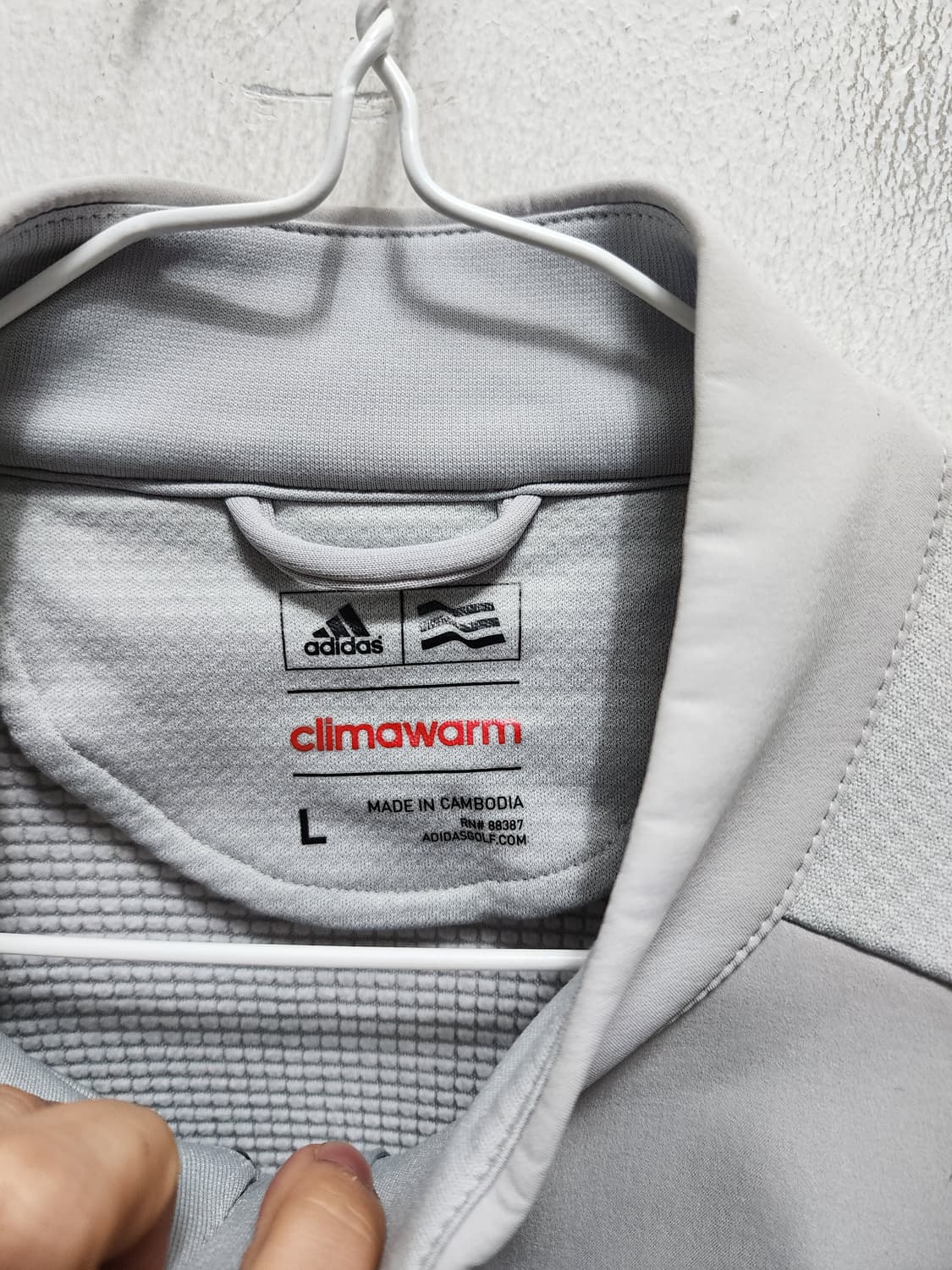 아디다스 클라이마웜 그레이 기모 트랙탑 상품이미지4