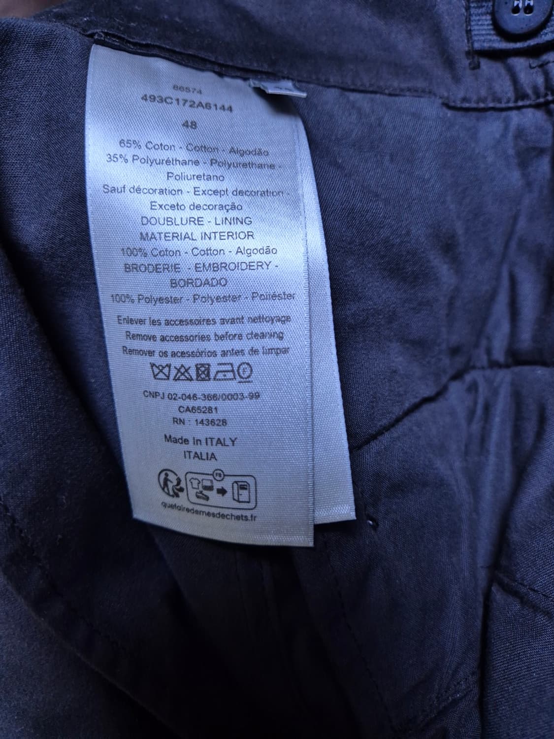 디올 x 스톤아일랜드 버뮤다 쇼츠 블랙 48사이즈 상품이미지7