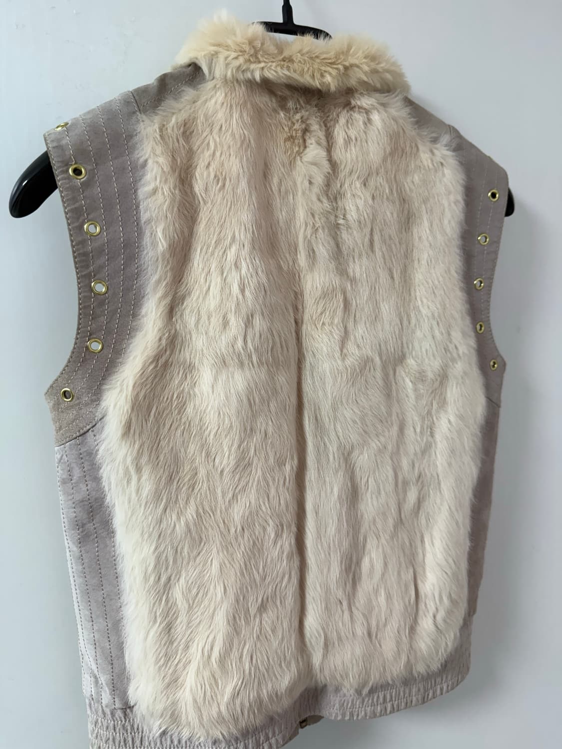 Egoist glam 핑크 래빗 퍼 베스트 조끼 상품이미지3