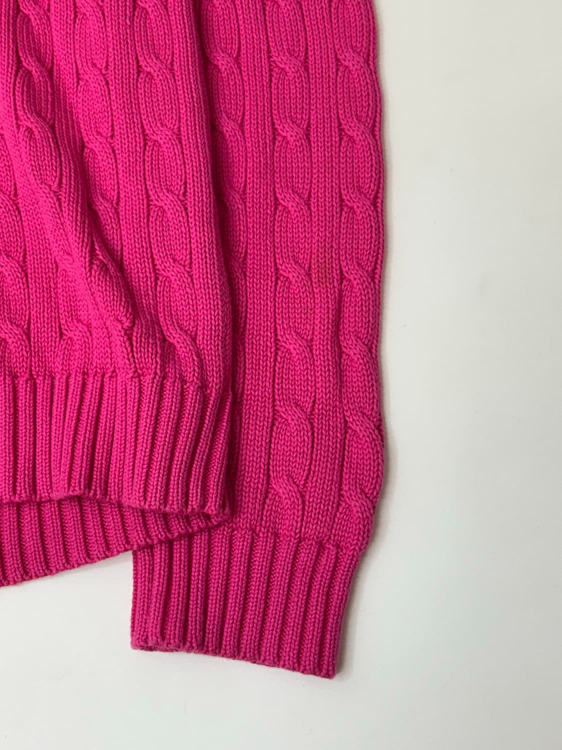 Lalph Lauren 랄프로렌 핑크컬러 케이블 니트 상품이미지5