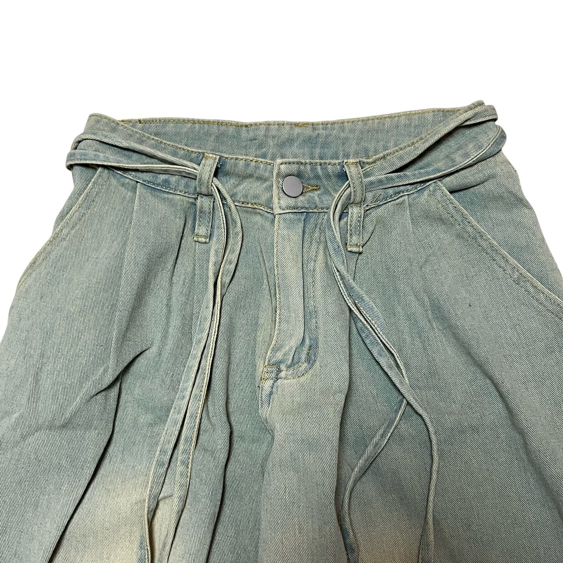 String Detail Vintage Wide Denim Pants 상품이미지3
