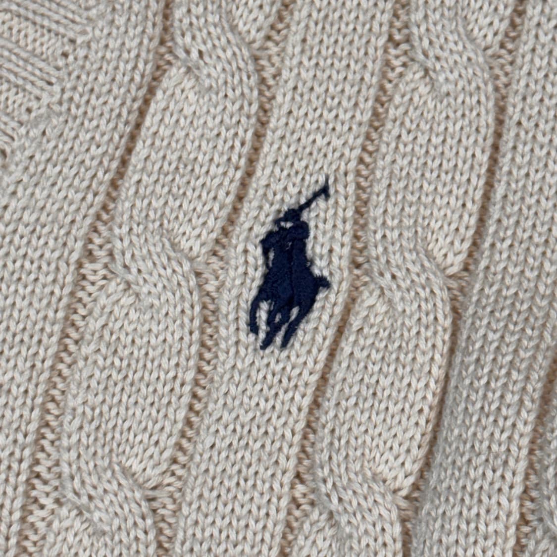 S) 폴로 랄프로렌 아이보리 케이블 꽈배기 브이넥 니트 상품이미지4