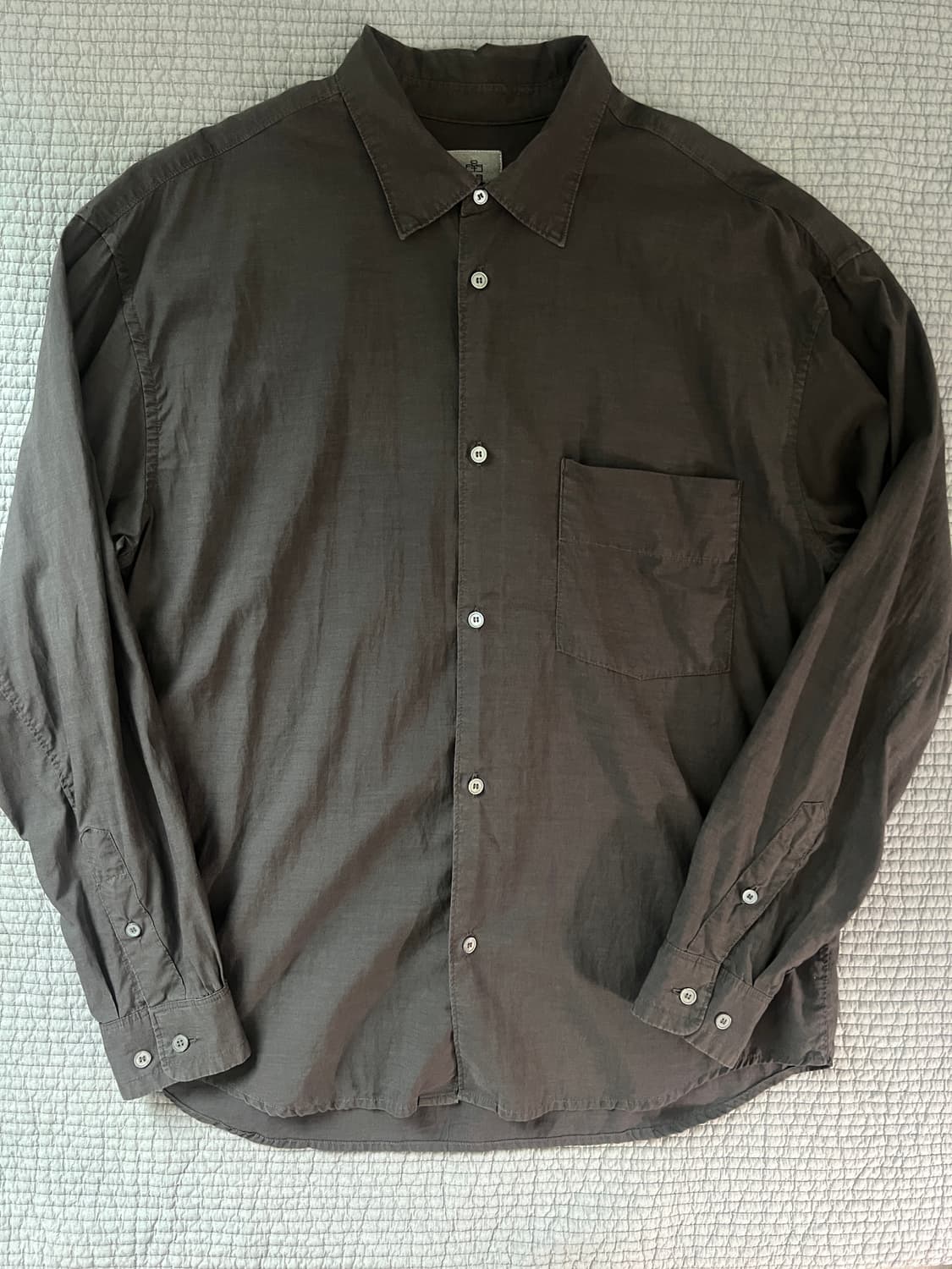 [2] 폴리테루 텐코 셔츠 딥차콜 상품이미지1