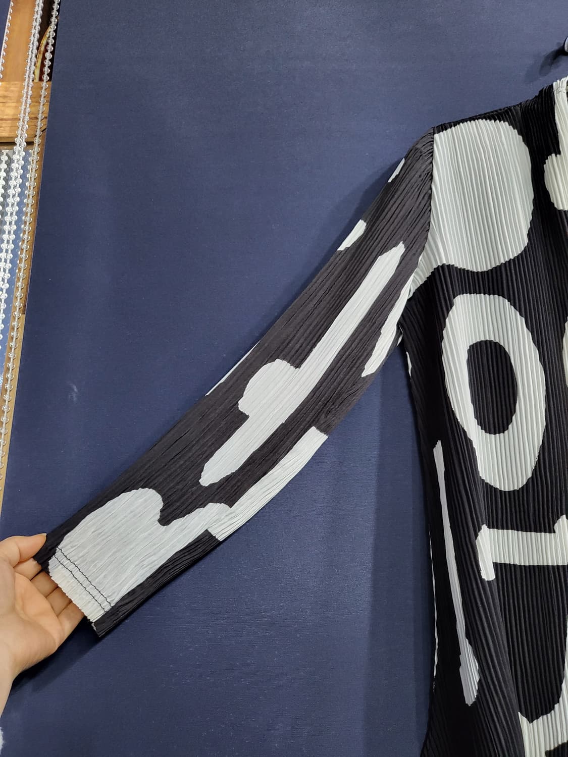 이상봉 에디션 플리츠 오픈 가디건 상품이미지3