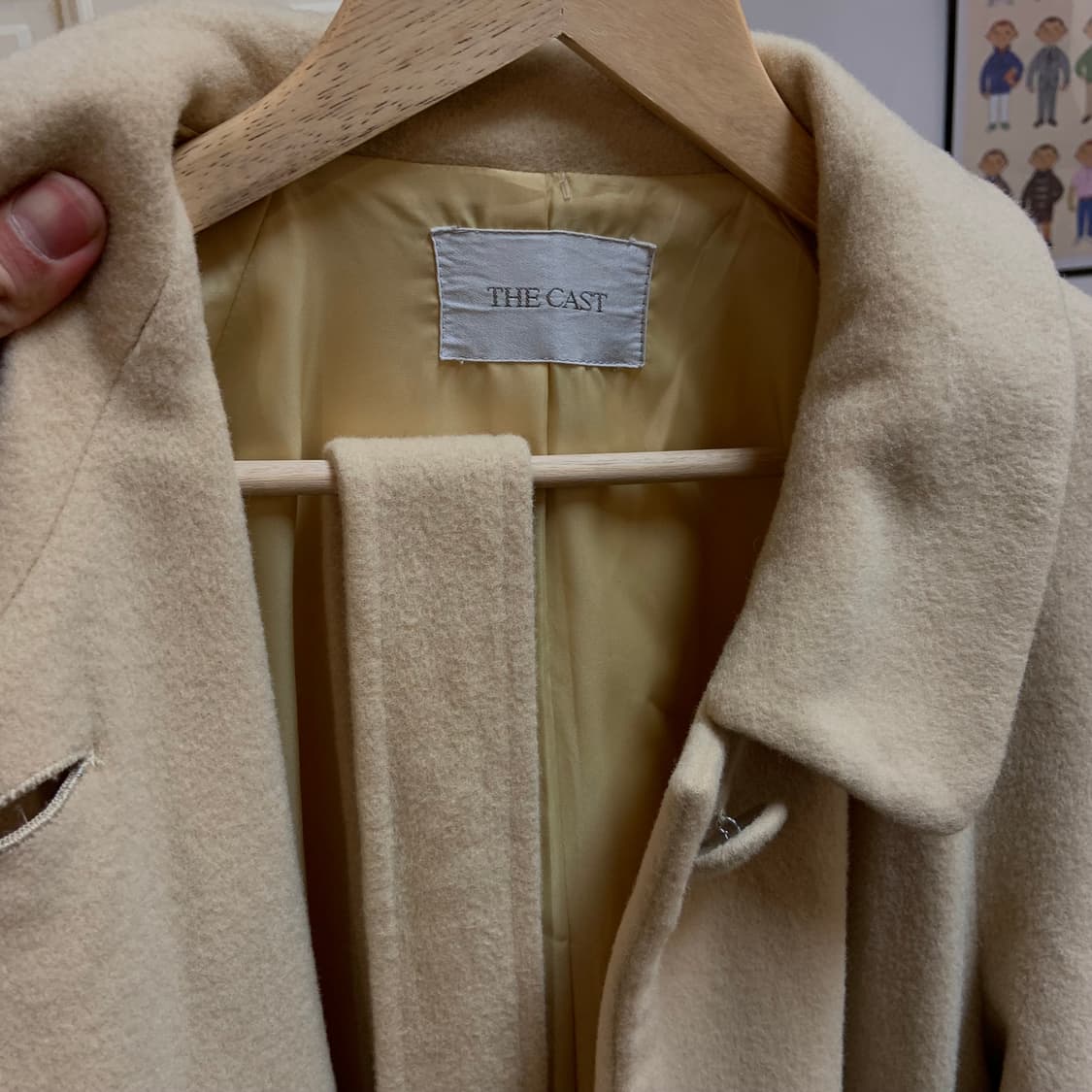 일본 빈티지 원버튼 코트 상품이미지5