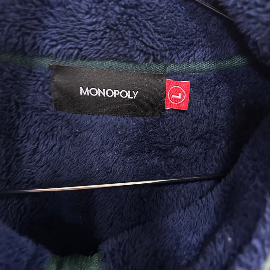 모노폴리 체스트포켓 배색 모헤어 플리스 상품이미지3