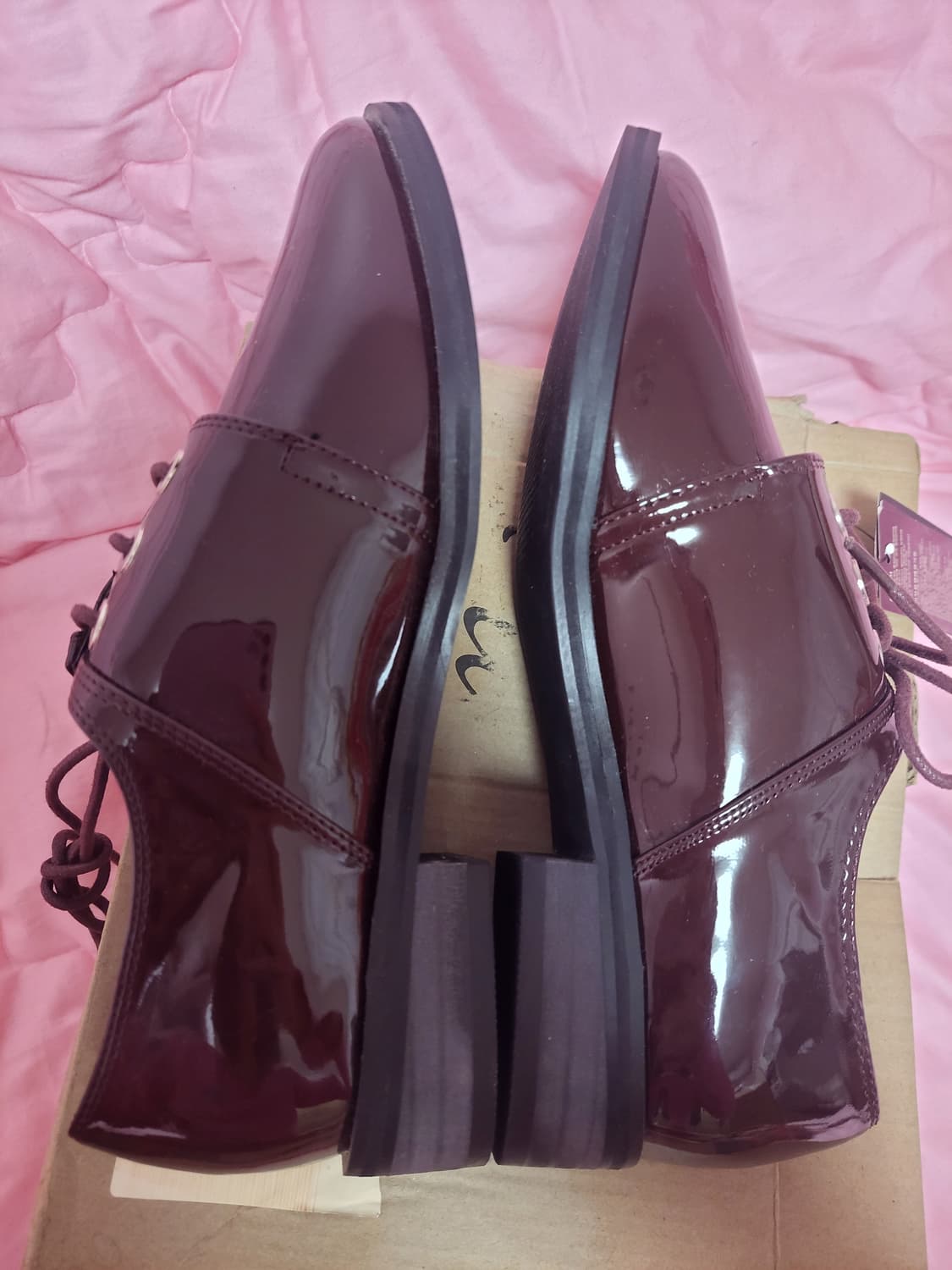 급처미사용새상품!로엠 구찌,샤넬느낌 에나멜 여자 더비슈즈 로퍼 구두 상품이미지5