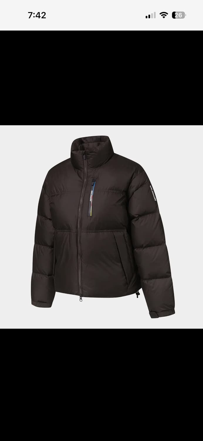 살로몬 컨투어 다운 패딩 초콜렛 S 상품이미지1