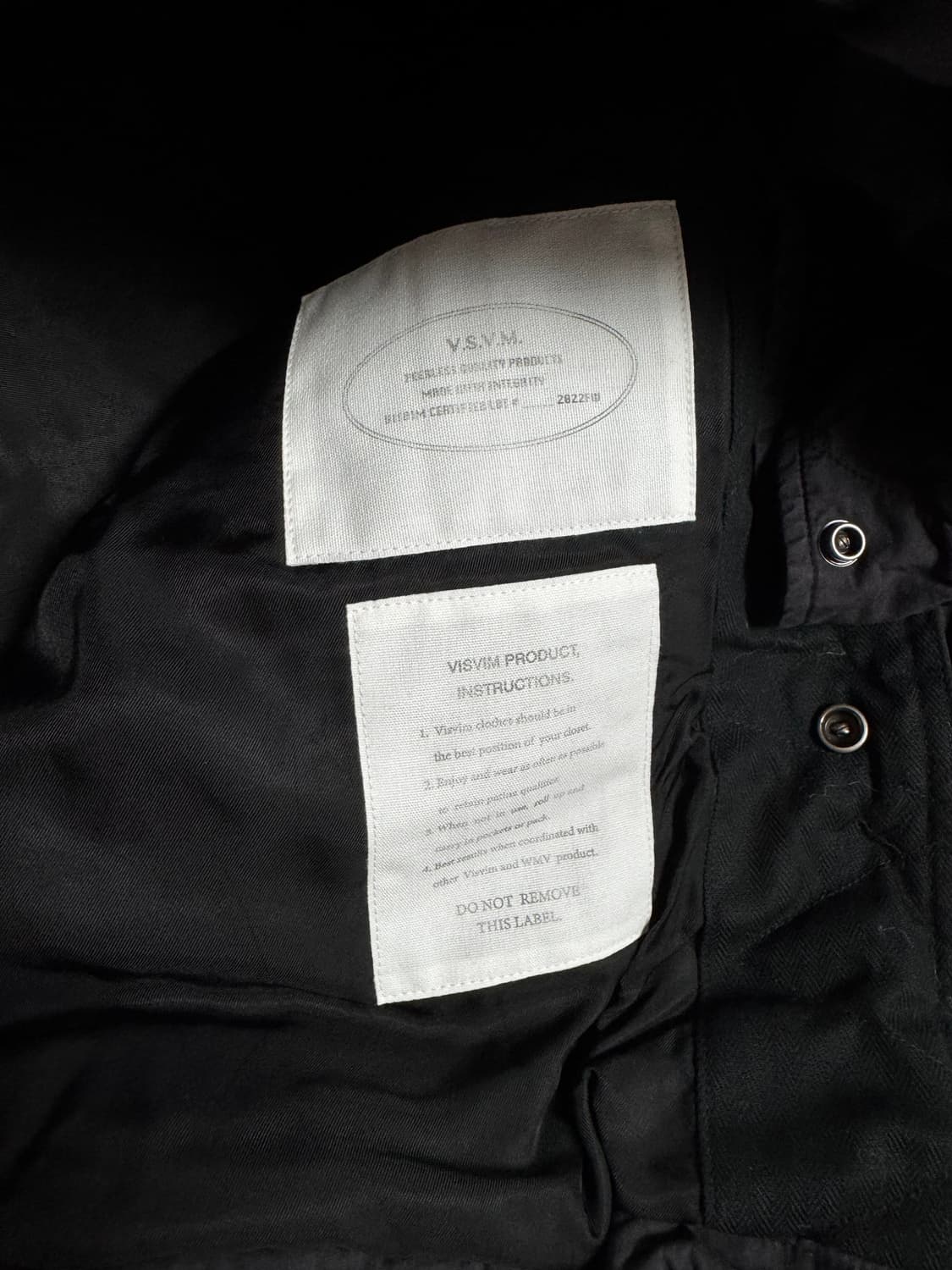 [2] 비즈빔 22AW 발데즈 다운 코트 (블랙) 상품이미지5
