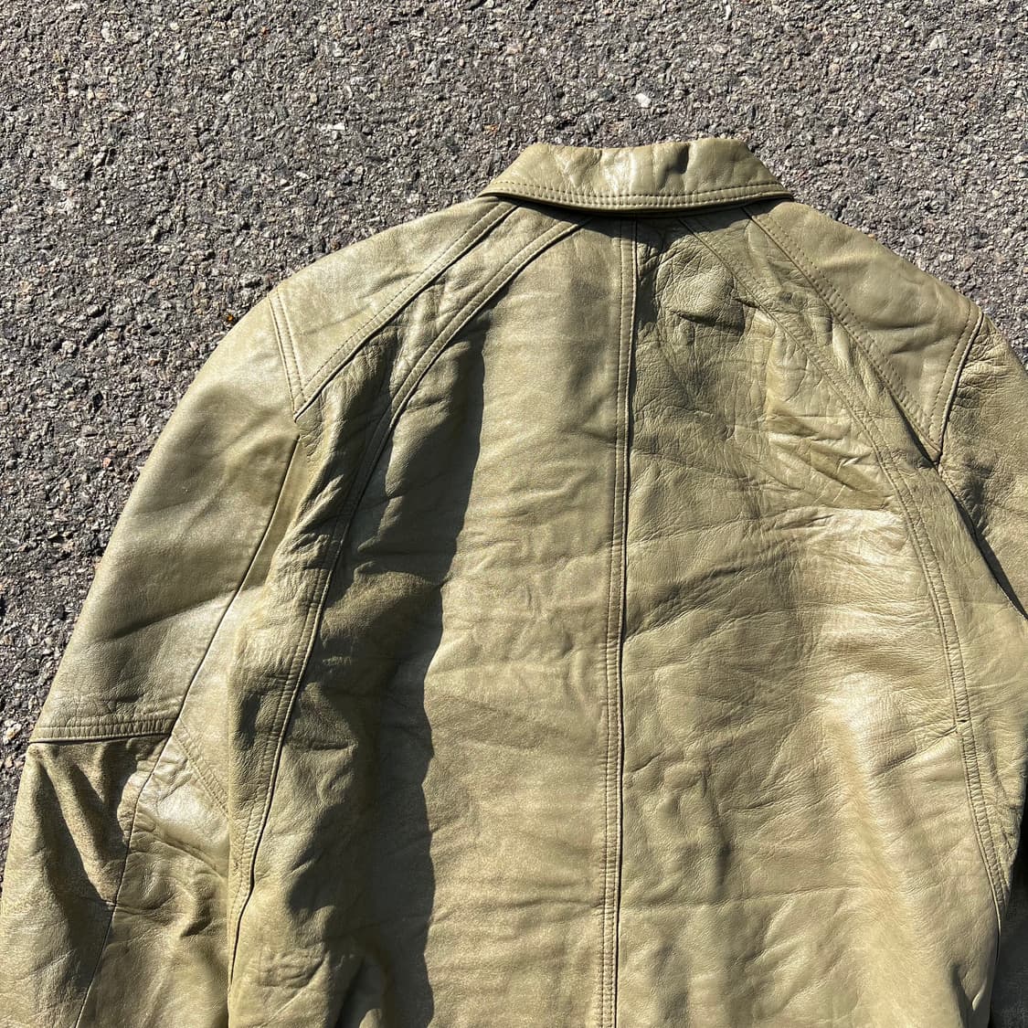 90’s Adolfo 레더 자켓 상품이미지8