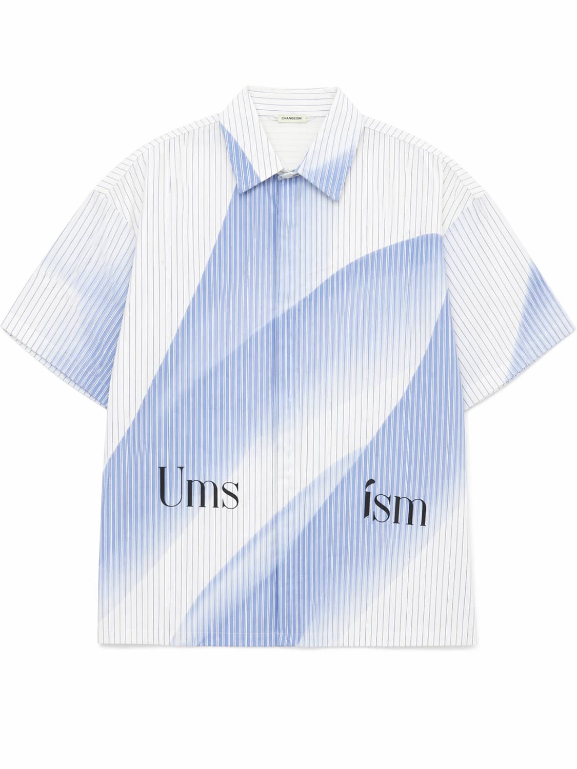 UMAMIISM 스트라이프 셔츠 화이트 L 상품이미지1