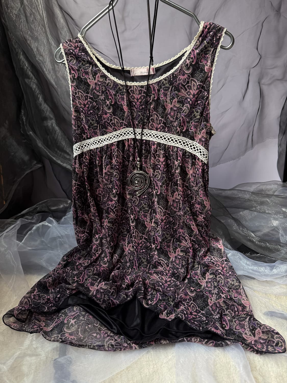 Floral Paisley Layered Sleeveless 0157 상품이미지4