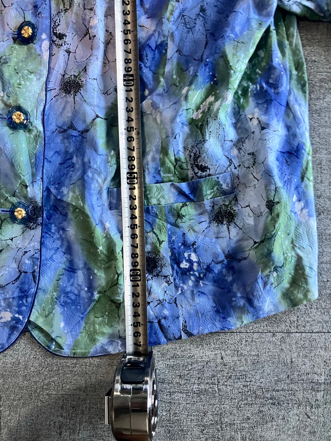 일본빈티지 Bnio 오리엔탈보헤미안 하와이바캉스 반팔블라우스 상품이미지3